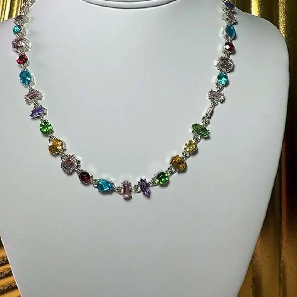 Multicolor Gemstone Necklace 16inch